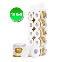 Essential Multifold Toilet Paper, Professional Series Premium 3-Ply Standard Rolls for Business Home - 100 Recycled Fiber Bulk Toilet Roll Paper,10 Rolls