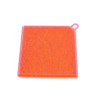 Ninasill ღ ღ Dish Washing Sponge Scrubber Kitchen Cleaning Antibacterial Tool (Orange)