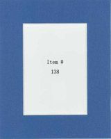 Pack of 25 11x14 Dynamic Blue Picture Mats Mattes with White Core Bevel Cut for 8x10 Photo + Backing + Bags