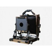 New HZX45-IIA Shen Hao Walnut Wood Copper Field Folding 4X5" Large Format Camera