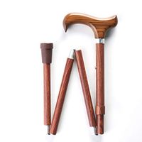 Merry Sticks Designer Folding Adjustable Walking Cane, Sen Wood