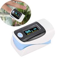 Simlug Fingertip Pulse Oxygen Monitor, 0.96in Blood Oxygen Saturation Meter with Lanyard, Household Professional Use, Great Precision and Accuracy(Blue)