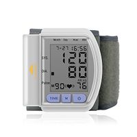 Woolala Automatic Wrist Blood Pressure Monitor Cuff, Ultra Portable & Easy-to-use, Accurate Readings with Large LCD Screen Perfect for Health Monitoring, 5" - 8" Cuff Size