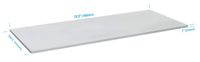Monoprice Table Top 6 Feet Wide - White Custom Sized for Sit-Stand Height Adjustable Riser Desk - Workstream Collection