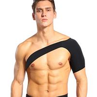 Shoulder Support Strap Arm Protection for Injury Prevention, Dislocated AC Joint, Lab-rum Tear, Frozen Shoulder Pain, Sprain, Soreness, Bursitis, Tendinitis - Compression Wrap Strap Band(M42-45cm)