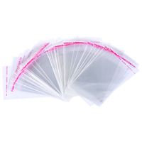 Souarts Self Adhesive Seal Plastic Packaging Bags 6cm*10cm Pack of 200pcs