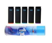 5 Ct MK Black Jet Torch Lighters with NEON 11X Butane Gas Lighter Refill Fluid