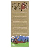 Note To Selfie Notepad Magnetic Animal Print Notepad by LazyOne | 50 Easy Tear Off Sheets Of Paper (ONE SIZE)