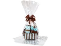 100 Pack Clear Cellophane BOPP Bags Premier High Quality (Flat, 18 x 30)