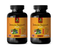 Heart Support Supplement - Immune Support Complex 1550 MG - Green Tea Extract Vitamins - 2 Bottles 120 Capsules