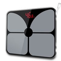 Digital Bathroom Scale/Body Fat Analyser/Electronic Weigdigital Bathroom Scale Hing Scale - Body Fat/Hydration/Body Muscle/Bone - Extra Large Capacity: 180 Kg / 400 Lb,Gray