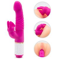 Dual Motor Telescopic Sucking Toy Wireless Soft Quiet Rǎbbít Vǐb^rǎtǒr for Woman Rechargeable Cordless Waterproof Pleasure Family Health Sports Equipmen for Foot Back Neck