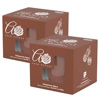 Aroma From Nature Cinnamon Spice 3oz AireCare Scented Candle - 2 Pack - Aromatherapy Candles - Home Fragrance - Apothecary Glass With Single Wick