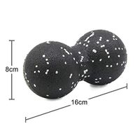 Yoga ballEpp Lacrosse Myofascia Ball Peanut Massage Ball High Density Lightweight Fitness Body Fascia Massage Yoga Exercise Relieve Pain,Brown