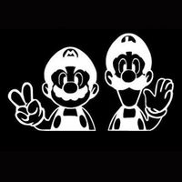 Super Mario Bros Mario Luigi Vinyl Car/Laptop/Window/Wall Decal