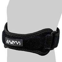 Single Patella Knee Strap Support Stabilizer & Jumpers Knee Band - Best Patella Tendon Strap for Osgood Schlatter, Running, Kids, Patellar Tendonitis, Meniscus Tear, Women, Men, Kids (Black Plus Size)