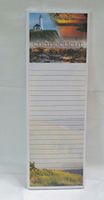 Connecticut Lighthouse Magnetic Notepad Sunset Boat Shoreline