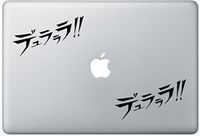 Durarara Title Anime ArcDecals78601729 Set Of Two (2x) , Decal , Sticker , Laptop , Ipad , Car , Truck
