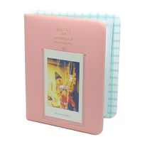 64 Pockets 3 Inch Piece of Moment Candy Color Fuji Instax Photo Mini Book Album or Name Card for Instax Mini 70 7s 8 25 50s 90 Film/Pringo 231/ Fujifilm Instax SP-1/ Polaroid PIC-300P/ Z2300-Pink
