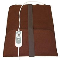 Natural Relief Extra Large Digital Moist Heating Pad with Coral Sand - Automatic Moist Heat - Auto Shut Off - Strap - FDA Approved - Negative Ion (27"x14")