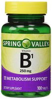 Spring Valley Natural Metabolism Support B1, 100 tablets