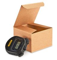 10 pk A1BakerySupplies® Preimer High Quality Kraft Pinstripe Brown Treat Gift Boxes (3 in X 3 in X 2 in 10 pk)