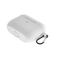 Graysky Soft Liquid Silicone Protective Cover Compatible with AirPods Pro 3rd Gen Charging Case 2019, Visible Front LED, Shock & Scratch Resistant Durable Cover with Anti-Lost Carabiner & Dust Plug