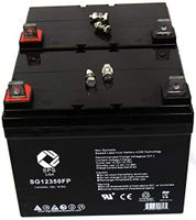 SPS Brand 12V 35Ah SLA Replacement Battery for Invacare Tri Scoot ll Wheelchair U1 (2 Pack)