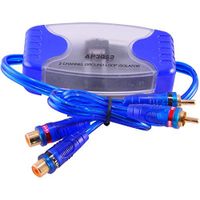 EopZolTM 2 Channel RCA Audio Noise Filter Suppressor Ground Loop Isolator Car Stereo 50W