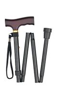 Extra Long Folding Cane 35.5 to 39 Inches with Wrist Strap