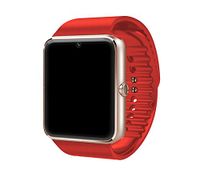 Bluetooth Smart Watch GT08 with SIM Card TF Memory Card Slot camera music play sleep monitor Pedometer for Android smart phone Samsung HTC Sony LG Xiaomi Huawei Lenovo and iPhone (red)