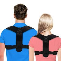 ONERIOME Universal Back Posture Corrector Clavicle Support and Providing Pain Relief from Neck, Back and Shoulder Supports Adjustable Upper Back Straightener Brace