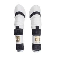Mooto EXTERA Arm & Elbow Protector(PU) White Black WTF Approved XS to XL (1.XS(3.81-4.39ft or 116-134cm), White)