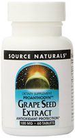Source Naturals Grape Seed Extract, Proanthodyn 100 mg Antioxidant Protection & Supports Healthy Aging Brain - 60 Tablets