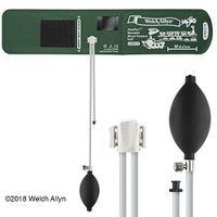 Welch Allyn REUSE-09-2BV FlexiPort Blood Pressure Cuff, Reusable, 2-Tube, Tri-Purpose Connector, Inflation Bulb and Valve, Child, Size-09