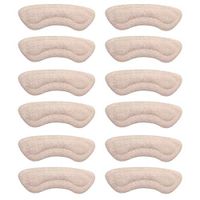 Heel Cushion Inserts Heel Grips Heel Pads - Reusable Self-Adhesive Shoe Inserts Liners for Men and Women's Loose Shoes, Shoe Pads for Preventing Heel Slipping, Rubbing, 6 Pairs