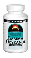 Source Naturals Gamma Oryzanol 60 mg Athletic Series Dietary Supplement - 200 Tablets