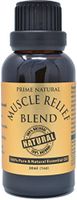 Prime Natural Muscle Relief Essential Oil Blend 30ml - Natural Pure Undiluted Therapeutic Grade for Aromatherapy Massage - Relieves Muscle Pain, Spasms, Stiffness, Backache, Sprained Sore Muscle
