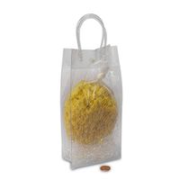 Clear Vinyl Handle Gift Bags | Quantity: 12 | Width: 2 1/8"