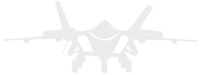 hBARSCI Fighter Jet Vinyl Decal - 5 Inches - for Cars, Trucks, Windows, Laptops, Tablets, Outdoor-Grade 2.5mil Thick Vinyl - White