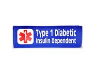 Type 1 Diabetes Insulin Dependent Backpack Strap Carseat Harness Cover Medical Alert (Royal Blue)
