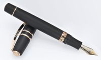 Visconti Homo Sapiens Volcanic Lava Black with Bronze Trim 1.3mm Stub Fountain Pen - V-46602-1.3