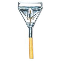 Boardwalk BWK605 Quick Change Metal Head Mop Handle for No. 20 and Up Heads, 54" Wood Handle, Natural