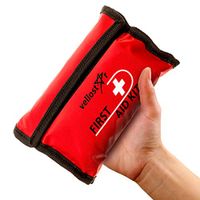 VelloStar Travel Size First AID KIT- All-Purpose Medical Essentials Bag for Emergency Situations at Home, Office, Car, Hiking, Hunting, Camping, Sports & School Trips, Mini Aid Kits for Pets