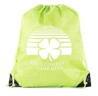 Custom St Patrick's Day Backpack Personalized Drawstring Bags, Reusable Gift bag - 3PK Lime CE2500Patty S2