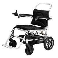 ZXOIHH Fold & Travel Lightweight Electric Power Wheelchair Scooter, Aviation Travel Safe Electric Wheelchair,Intelligent Automatic Portable Wheelchair