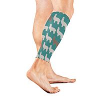 Calf Guard Sleeves Cute White Alpaca Sports Calves Guards Sleeves for Running, Basketball, Baseball, Football