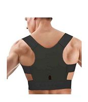 Starmace Backpack Magnetic Corrective Back Posture Over The Shoulder Strap Stand Straighter Adjustable Brace (Black)