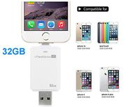 Toshare I-flash Driver Hd U-disk Memory Stick Card Reader Lightning Data USB 2.0 for iPhone 6/6 Plus,iPhone 5/5S/5C, iPad 4/Air/Mini/Mini 2, iPod Touch 5 (32GB)