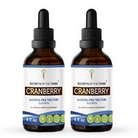 Cranberry Liquid Extract Alcohol-Free Tincture, Organic Cranberry (Vaccinium Macrocarpon) Dried Berry (2x4 fl oz)